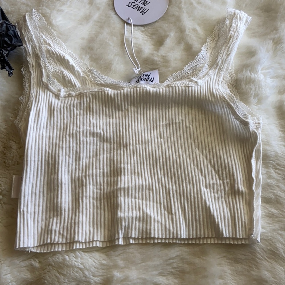 Atwood Crop Top White Princess Polly Top